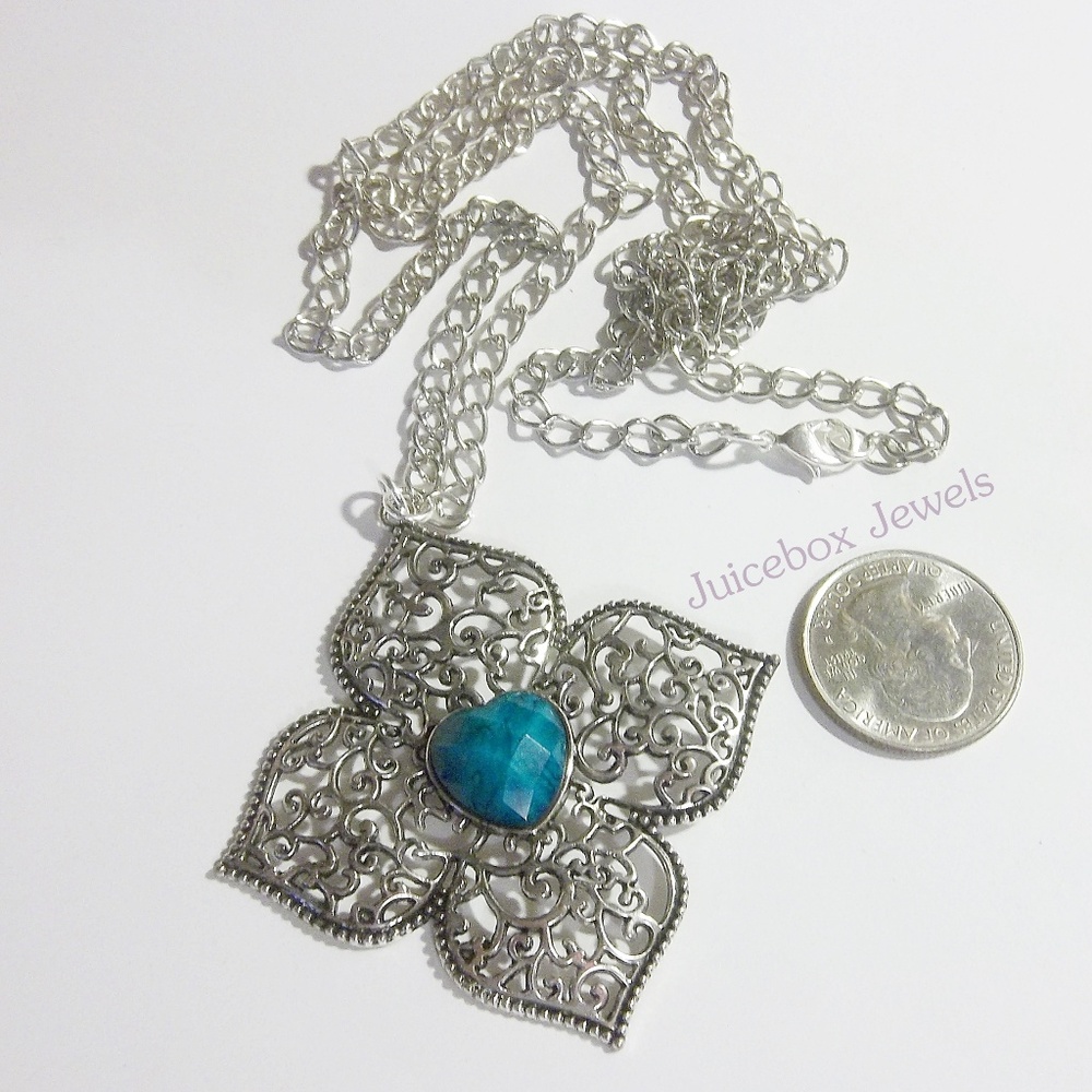 2 - 1/-2 inch Pendant,32 inch Long Necklace #V504